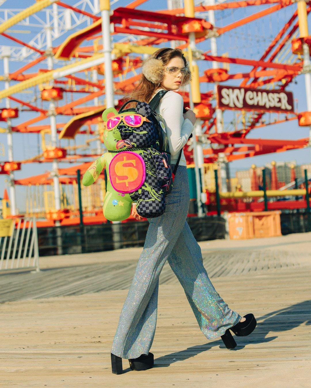 Sprayground Slime Dime Bear Backpack - MULTI-COLOR Thumbnail View 13