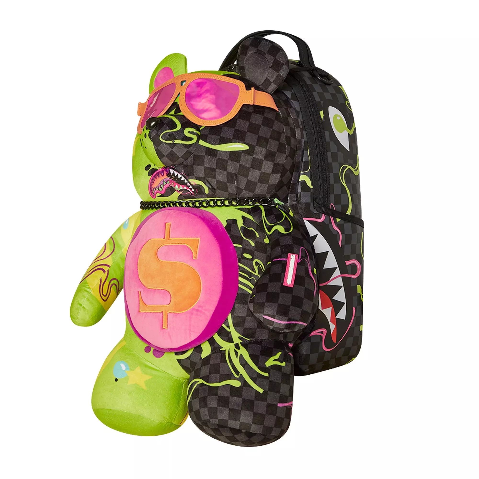 Sprayground Slime Dime Bear Backpack - MULTI-COLOR