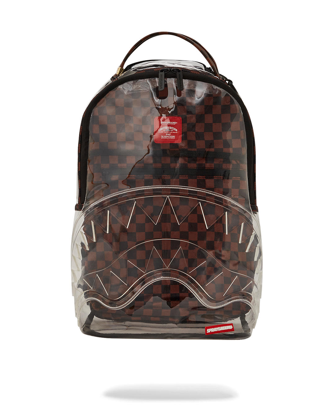 Sprayground Sip Clear Backpack - Brown