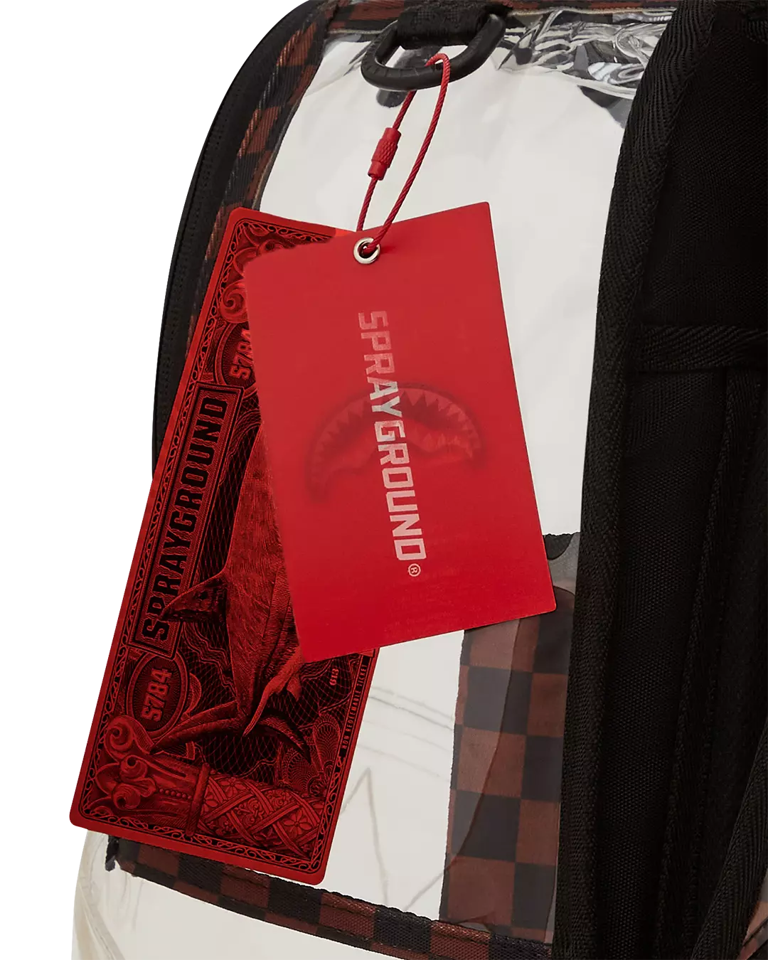 Sprayground Sip Clear Backpack - Brown - Brown