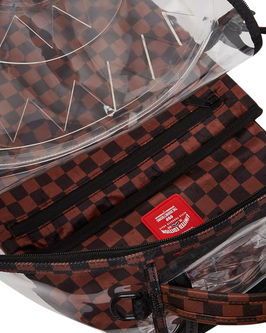 Sprayground Sip Clear Backpack - Brown - Brown