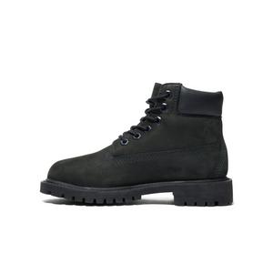 Timberland 6-Inch Premium "Black Nubuck" Grade School Kids' Boot