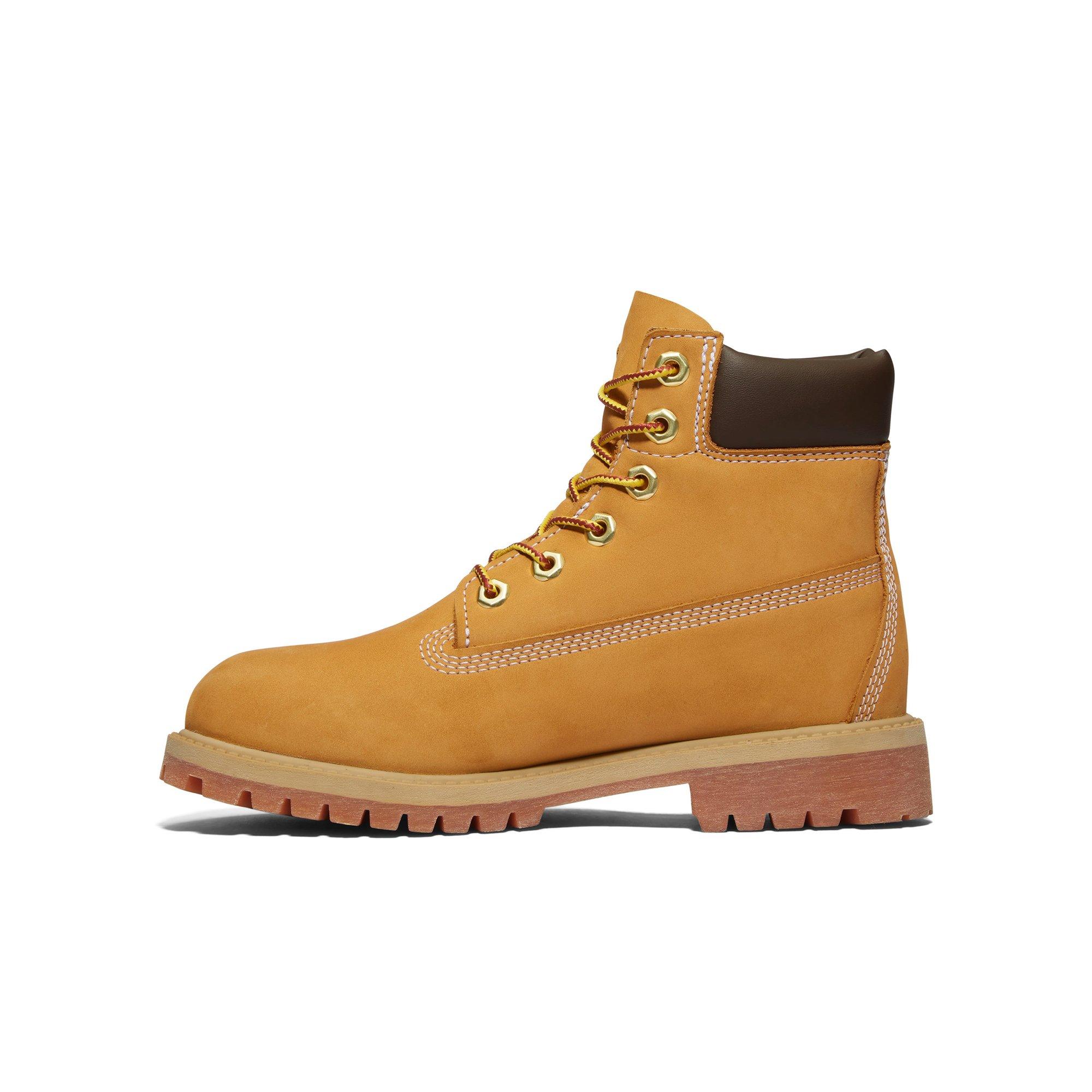 Timberland 6-Inch Premium Grade School Kids' "Wheat Nubuck" Boot