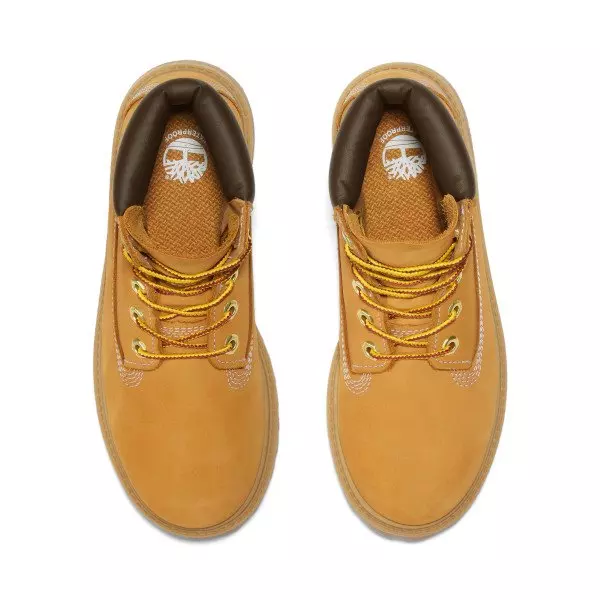 Timberland 6-Inch Premium "Wheat Nubuck" Grade School Kids' Boot - WHEAT