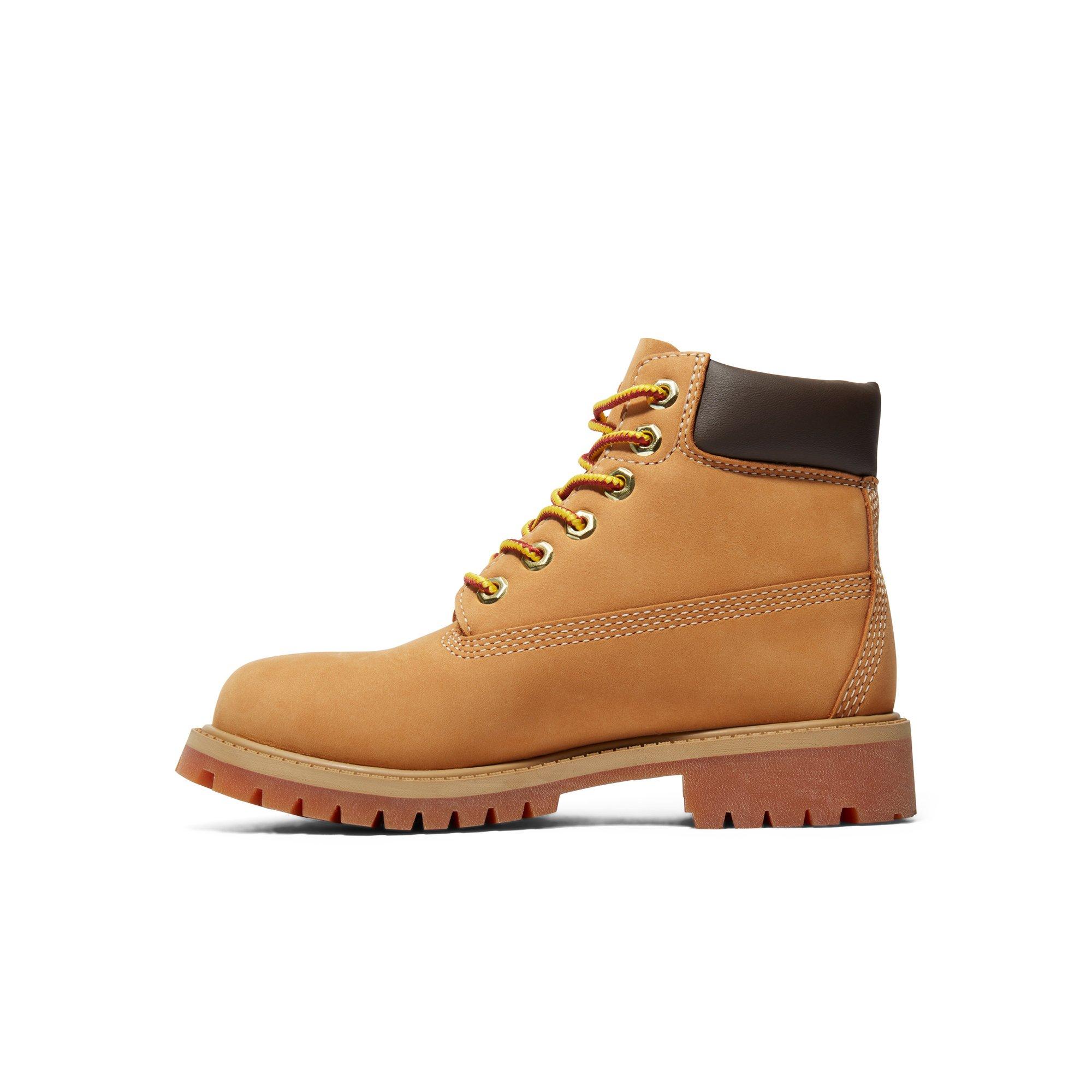 Timberland 6-Inch Premium Preschool Kids' "Wheat Nubuck" Boot