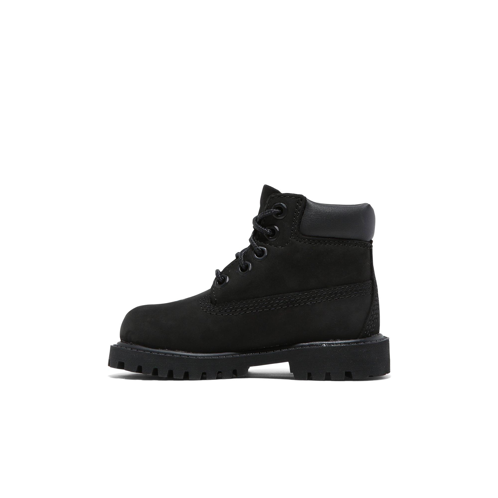 Timberland 6-Inch Premium Toddler Kids' "Black Nubuck" Boot