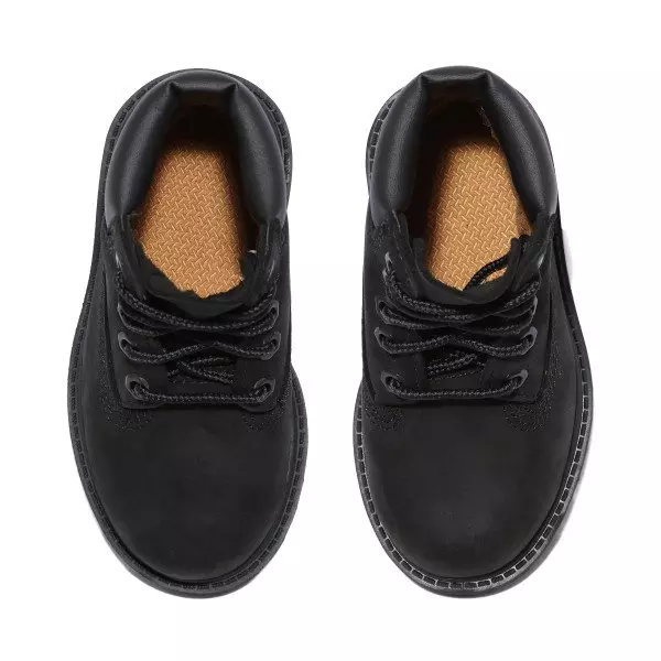 Timberland 6-Inch Premium "Black Nubuck" Toddler Kids' Boot