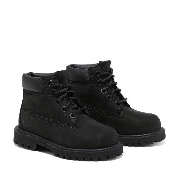 Timberland 6-Inch Premium Toddler Kids' "Black Nubuck" Boot