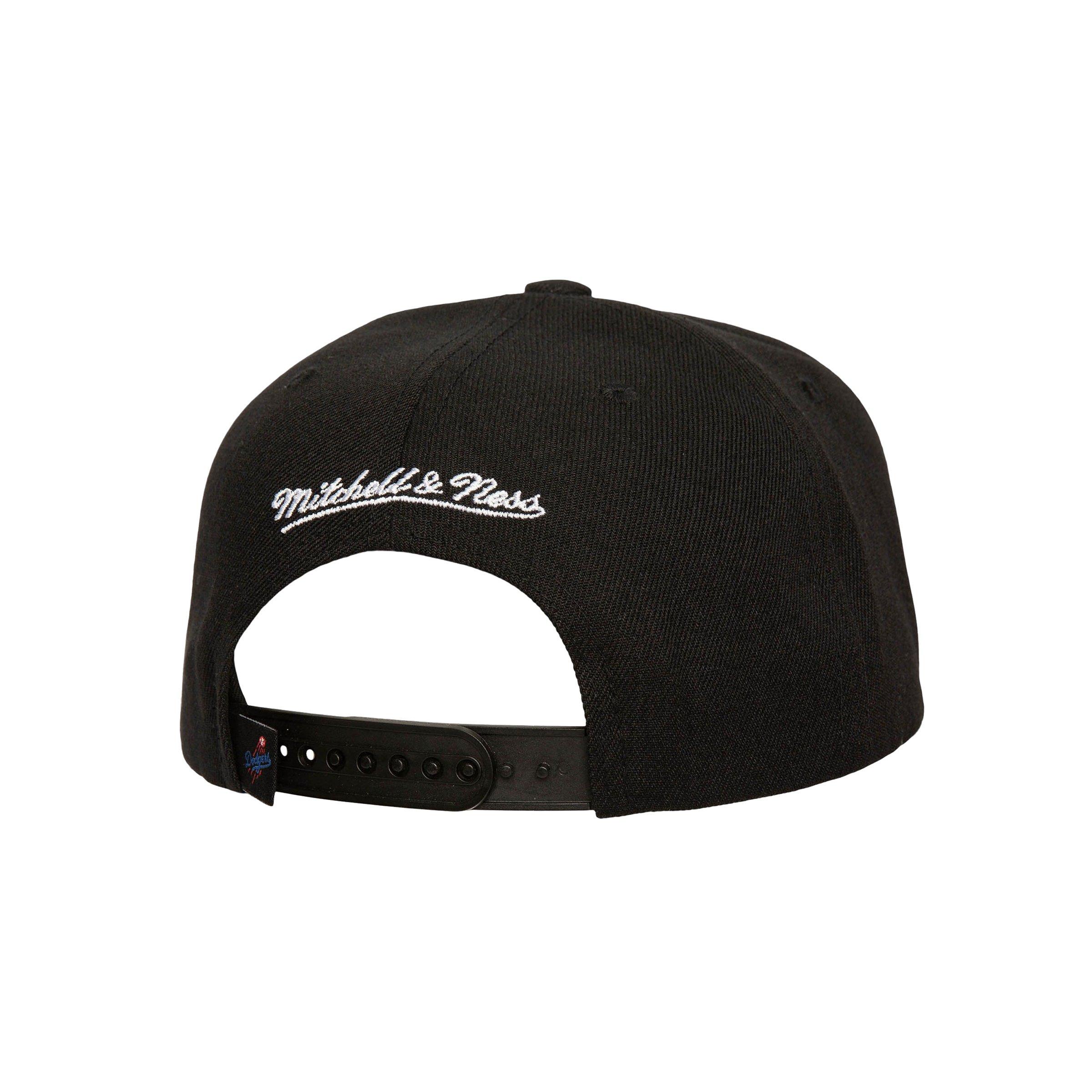 Men's Mitchell & Ness Los Angeles Dodgers Neon Logo Snapback-Black