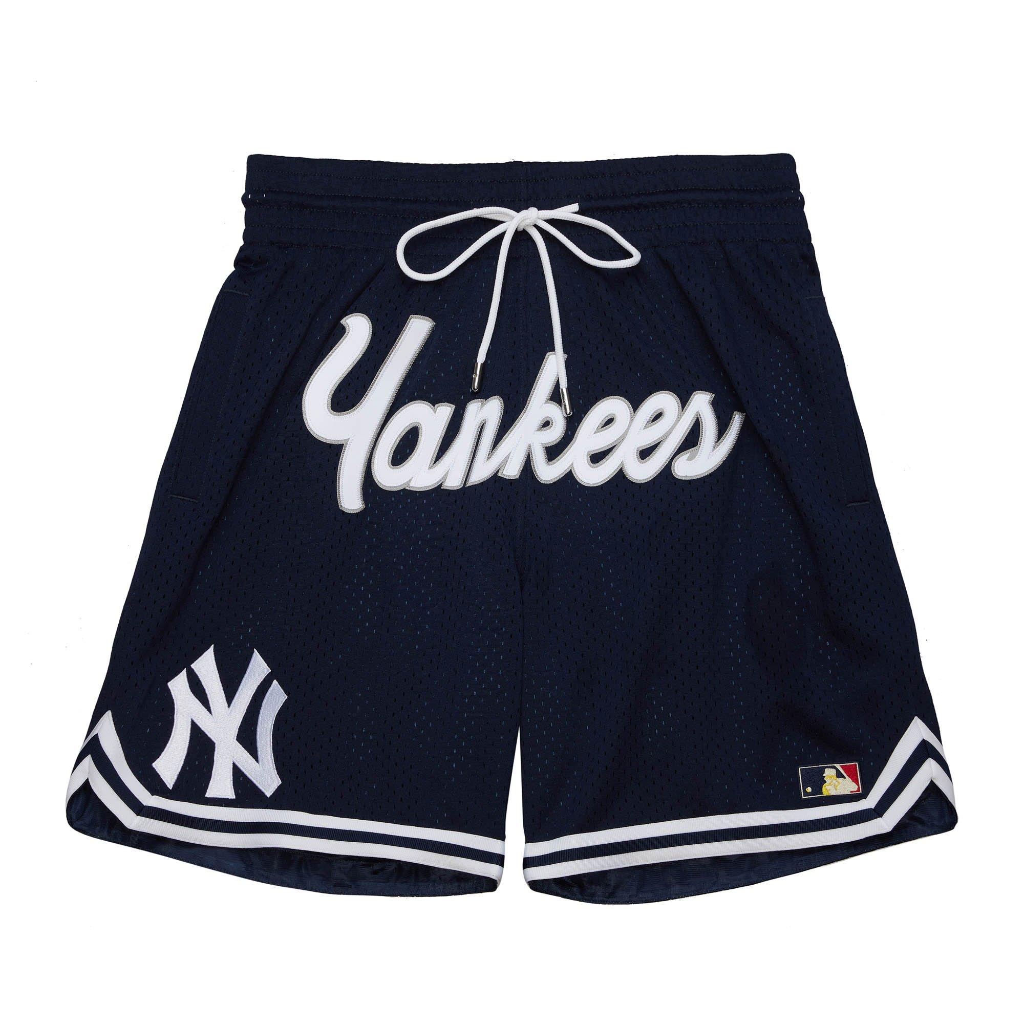 Mitchell & Ness Men's New York Yankees Just Don Practice Shorts-Navy - NAVY/WHITE