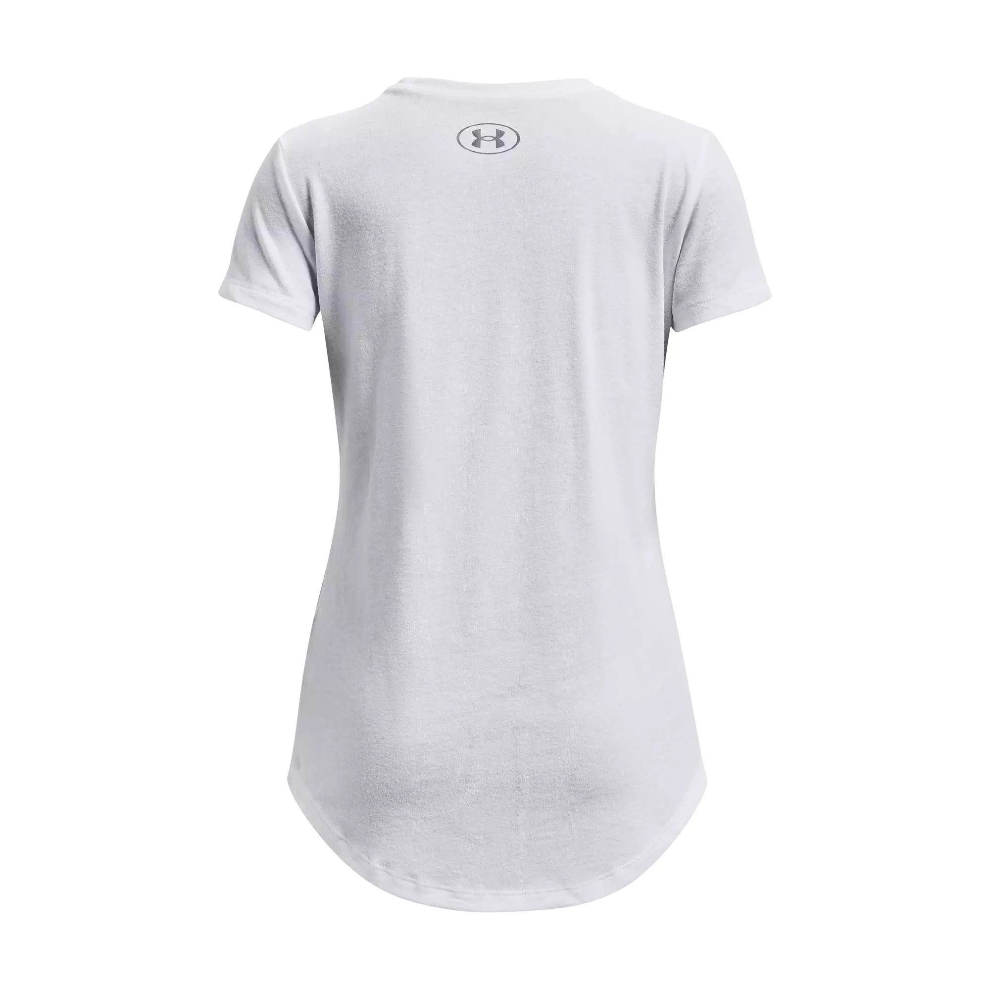 Under Armour Big Girls' Softball Tee - WHITE/PURPLE