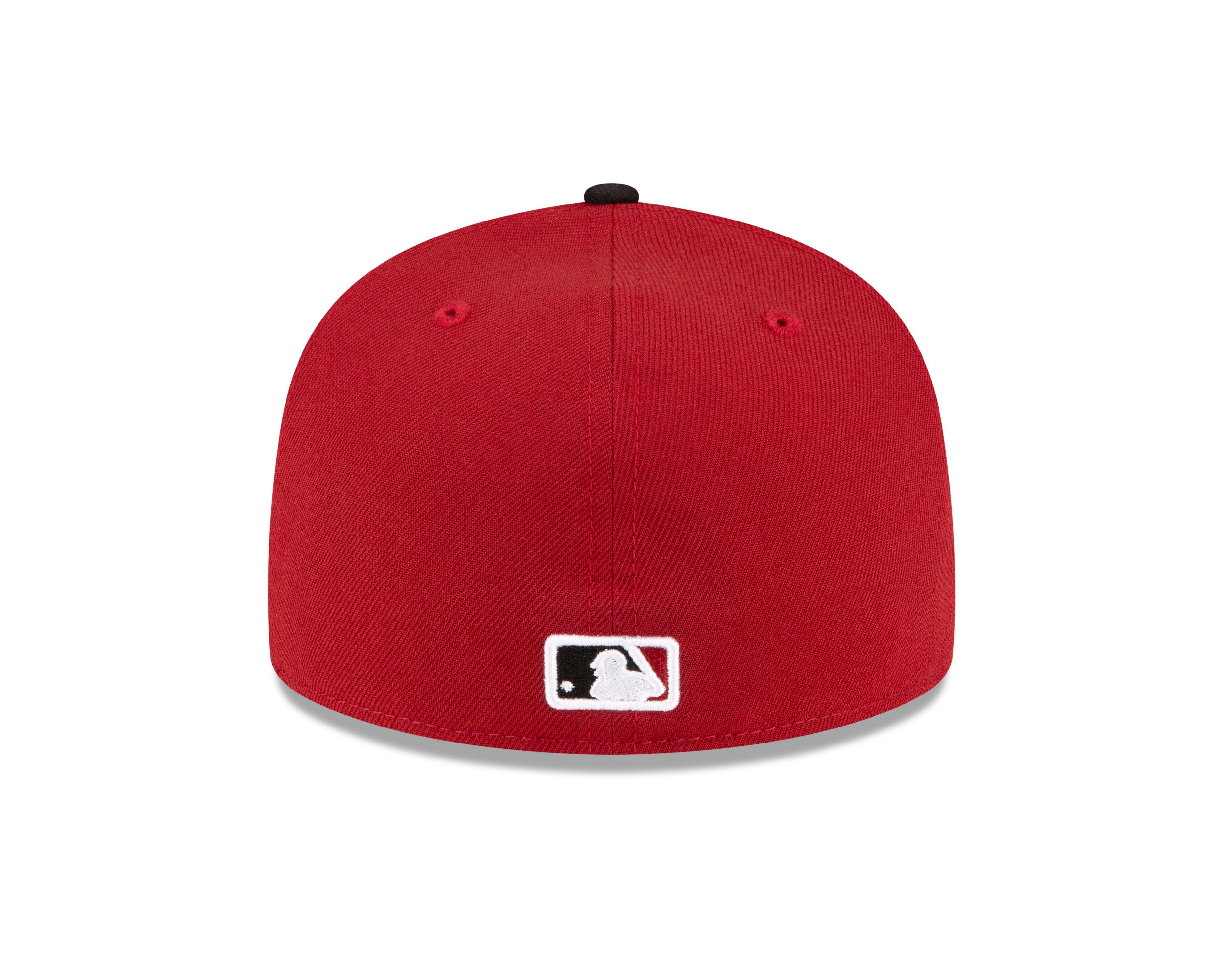 New Era Arizona Diamondbacks 59FIFTY Authentic Collection Fitted Hat - Red - RED Thumbnail View 3