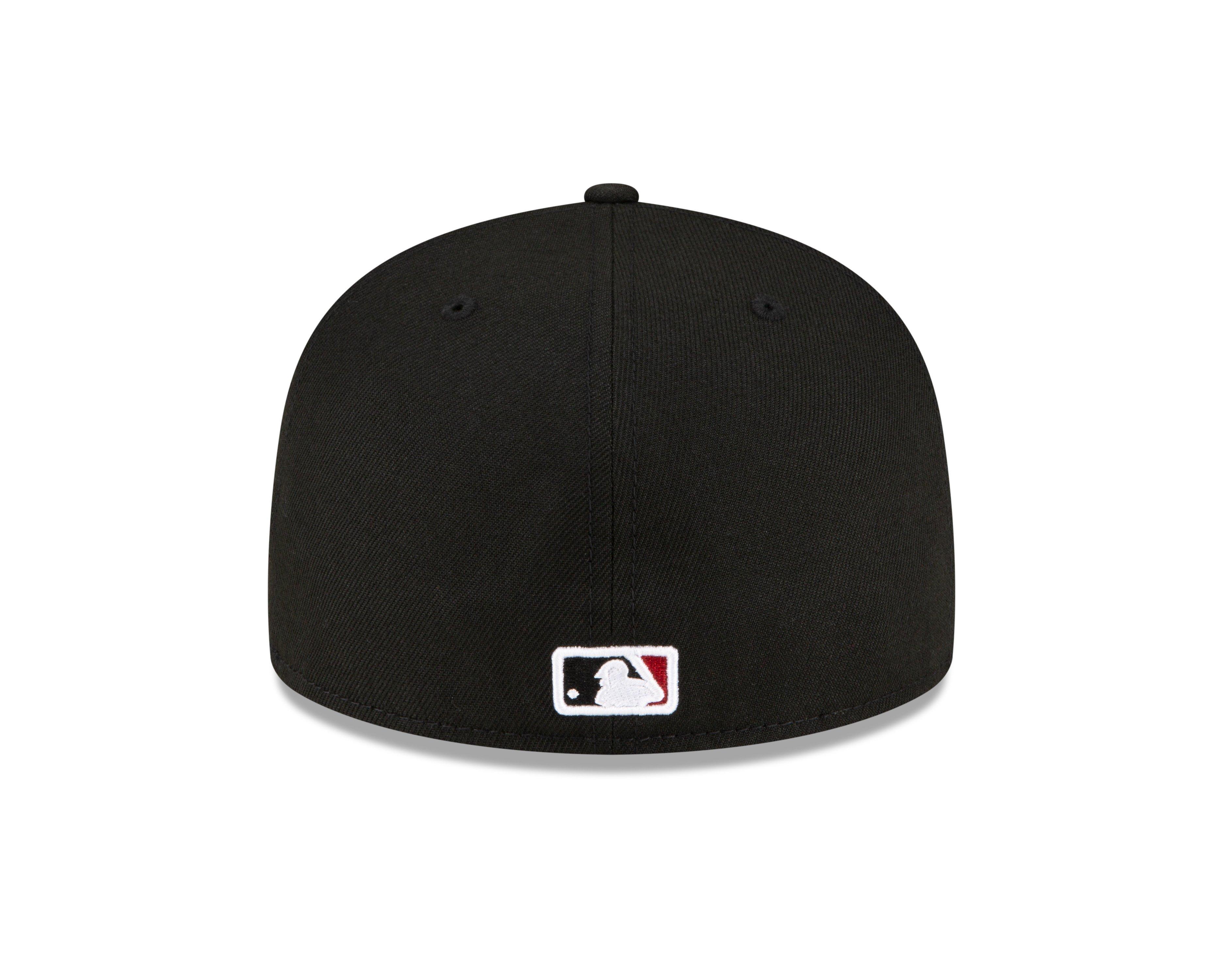 New Era Arizona Diamondbacks 59FIFTY Authentic Collection Fitted Hat - Black - BLACK Thumbnail View 3