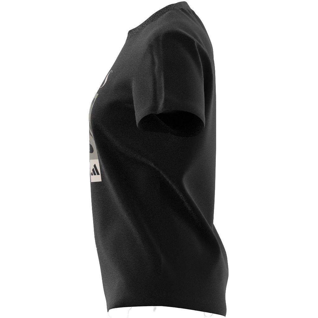 adidas Women's Wellness Icon Tee - Black - BLACK Thumbnail View 3