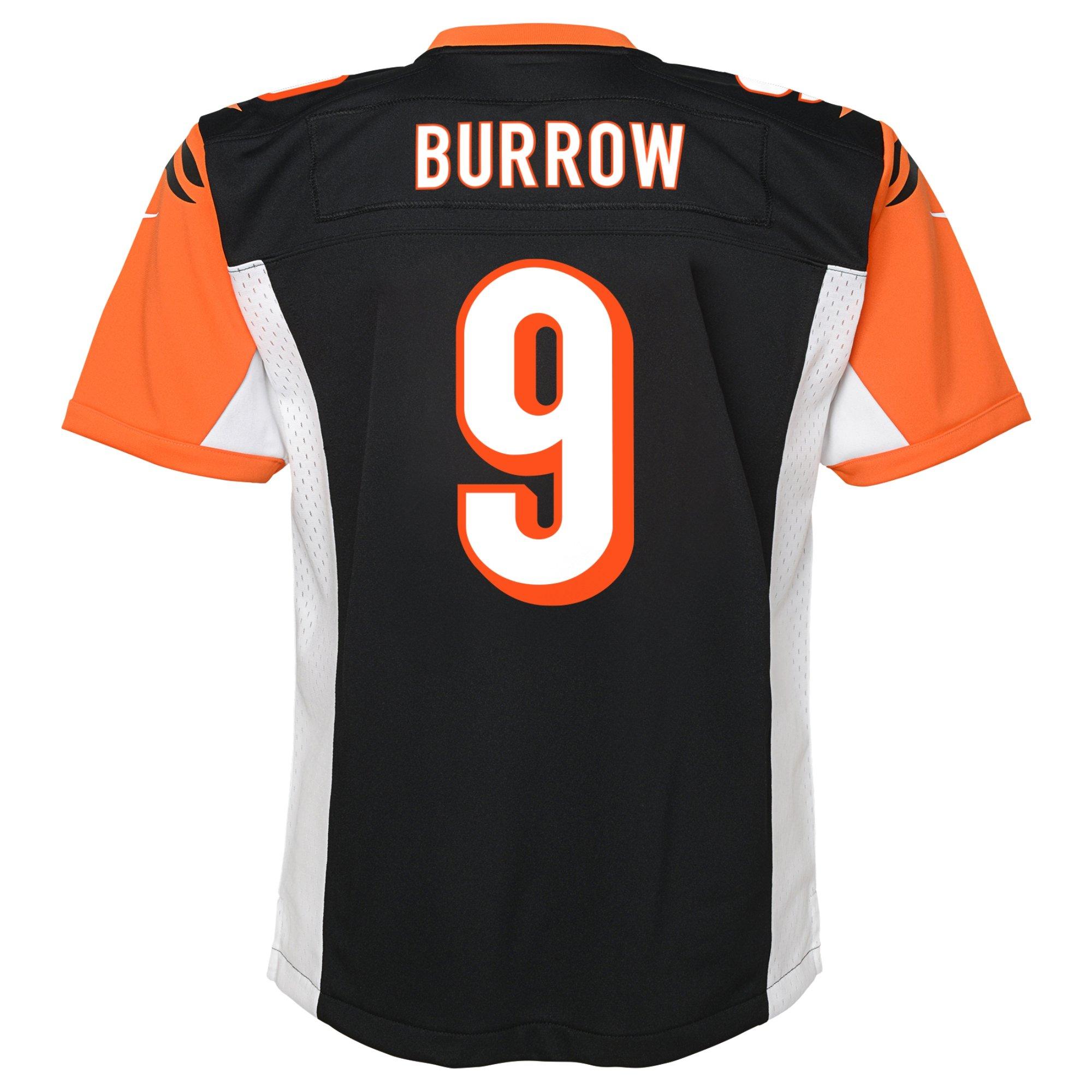 Nike Cincinnati Bengals '24 Joe Burrow Throwback Big Kids' Black Jersey
