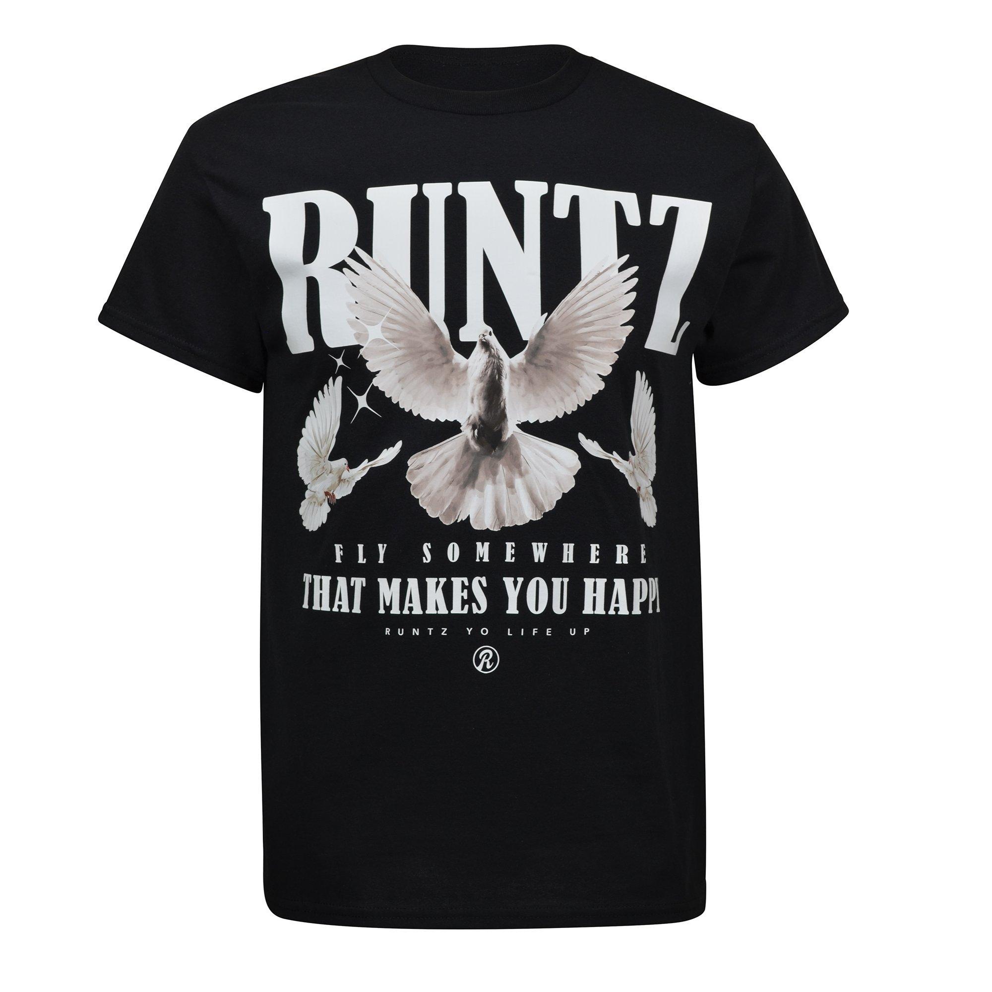 Runtz Men's Fly With Runtz Tee - Black - BLACK