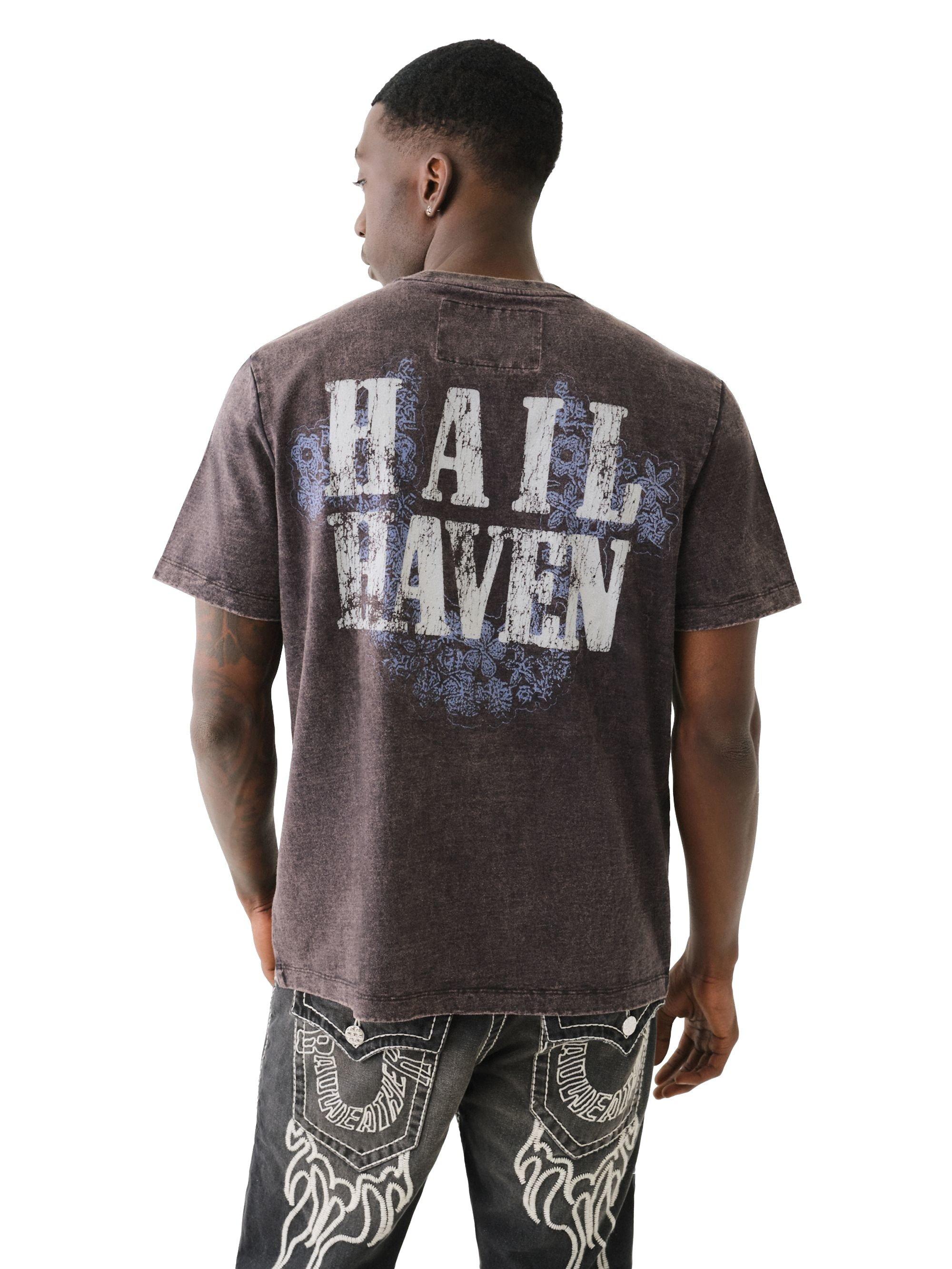 True Religion X Bad Weather Relaxed Hail Haven Men's Black Tee