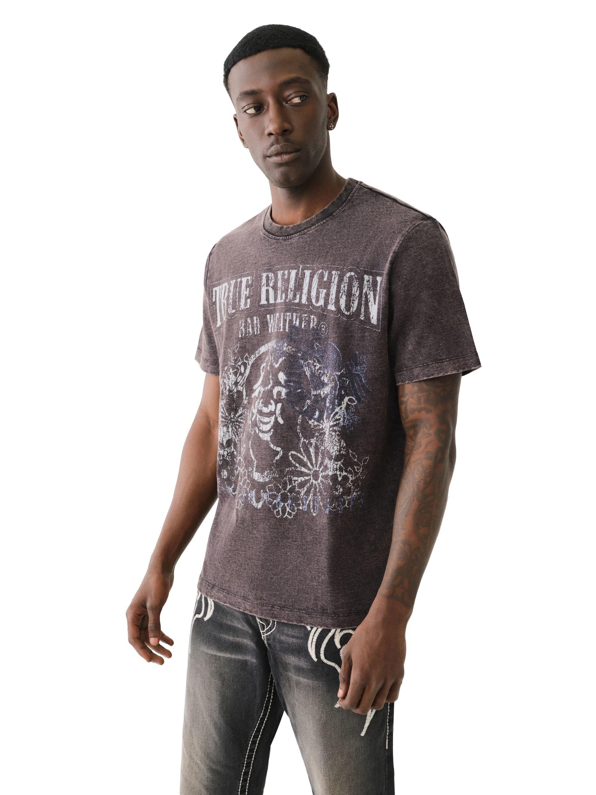 True Religion X Bad Weather Relaxed Hail Haven Men's Black Tee