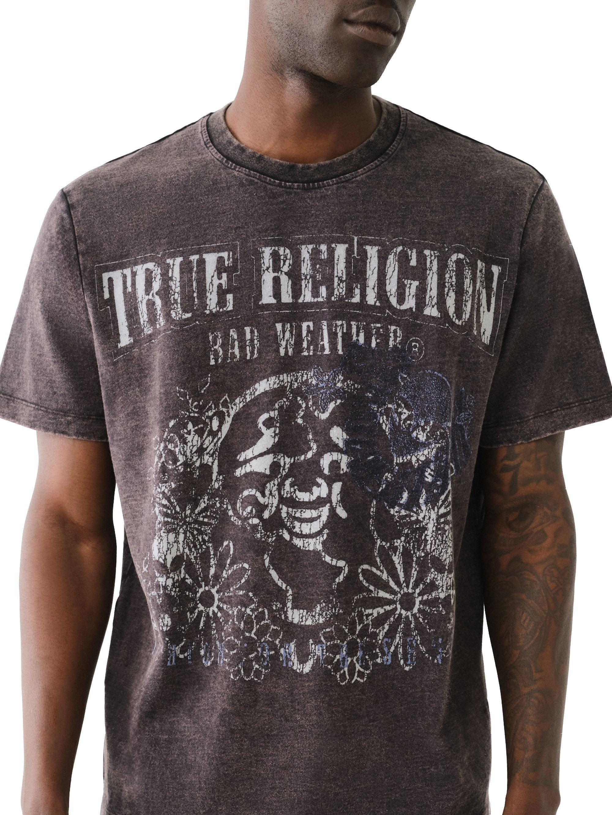 True Religion X Bad Weather Relaxed Hail Haven Men's Black Tee