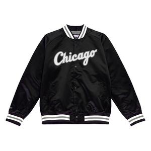Mitchell & Ness Men's Chicago White Sox Light Weight Satin Jacket-Black