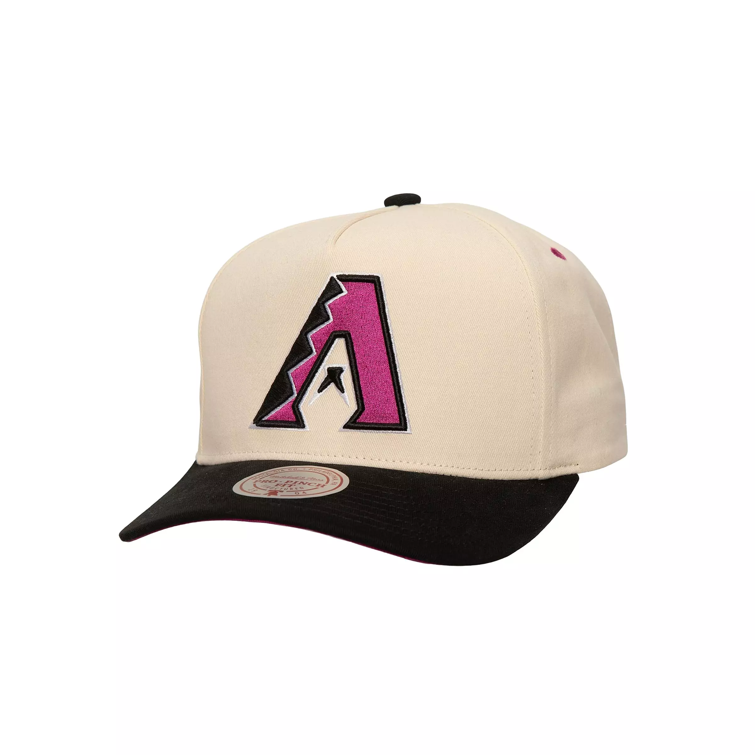 Mitchell & Ness Arizona Diamondbacks Overspray Pro Pinch Snapback-Cream - CREAM