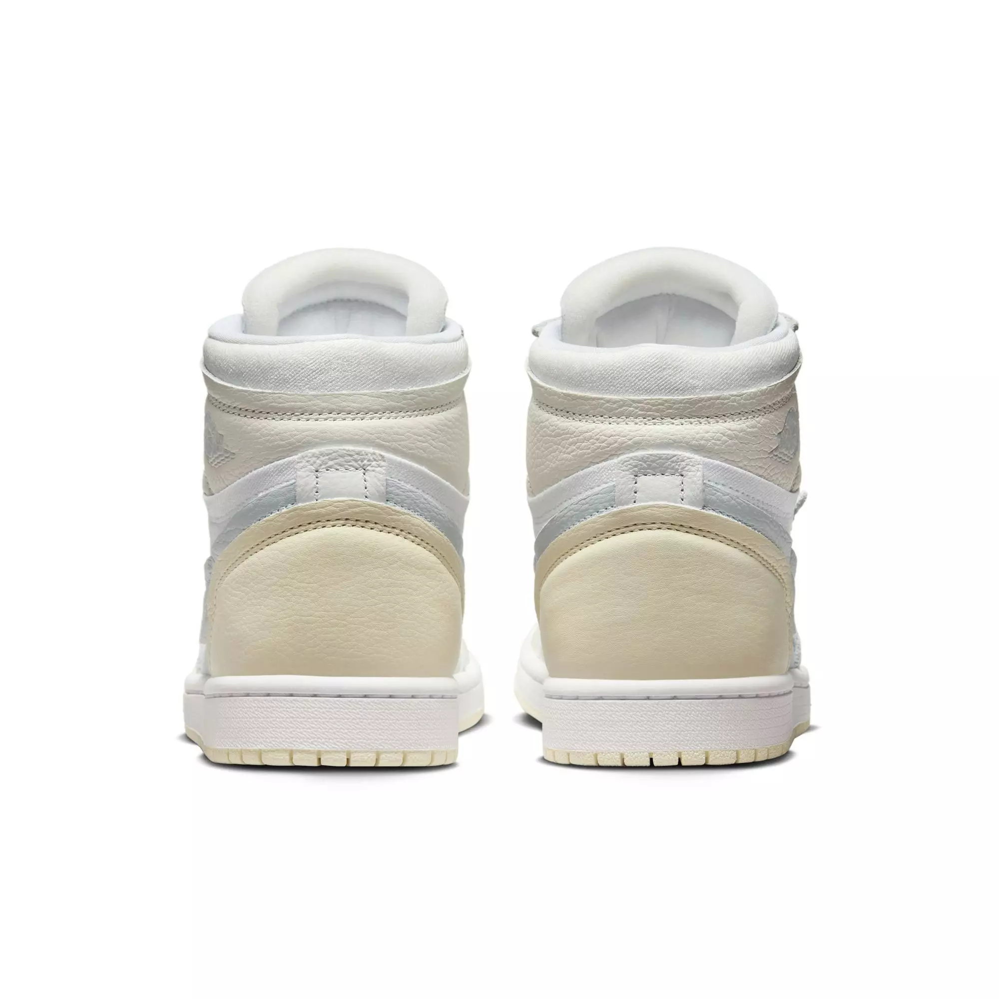 Jordan 1 High Method of Make "White/Pure Platinum/Sail/Coconut Milk" Women's Shoe - WHITE/SILVER