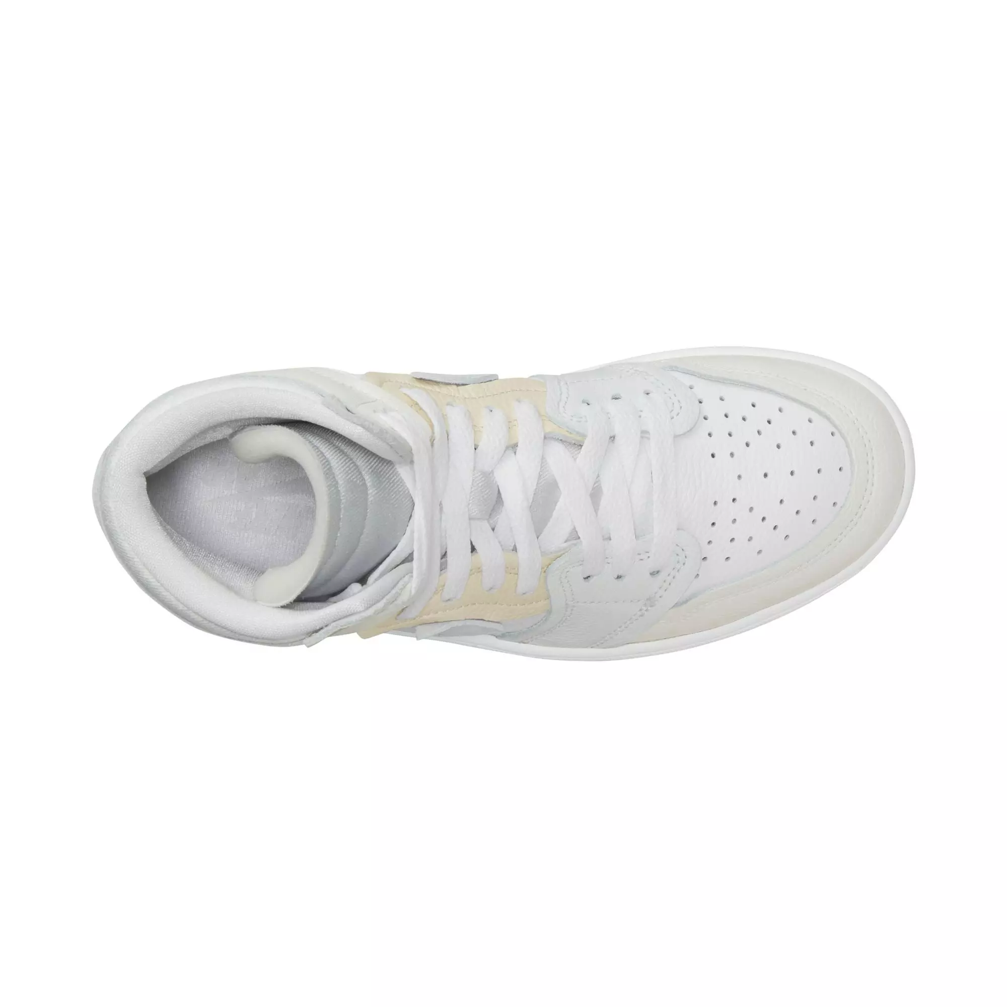 Jordan 1 High Method of Make "White/Pure Platinum/Sail/Coconut Milk" Women's Shoe - WHITE/SILVER