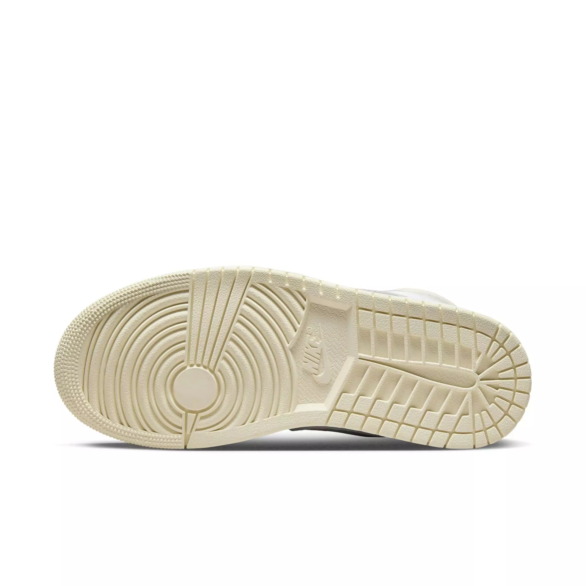 Jordan 1 High Method of Make "White/Pure Platinum/Sail/Coconut Milk" Women's Shoe - WHITE/SILVER