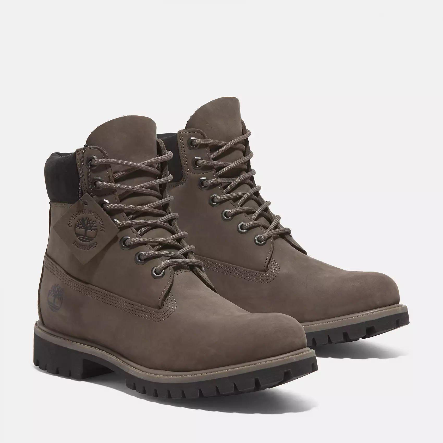 Timberland 6-Inch Premium "Brown Nubuck" Men's Waterproof Boot - BROWN Thumbnail View 5