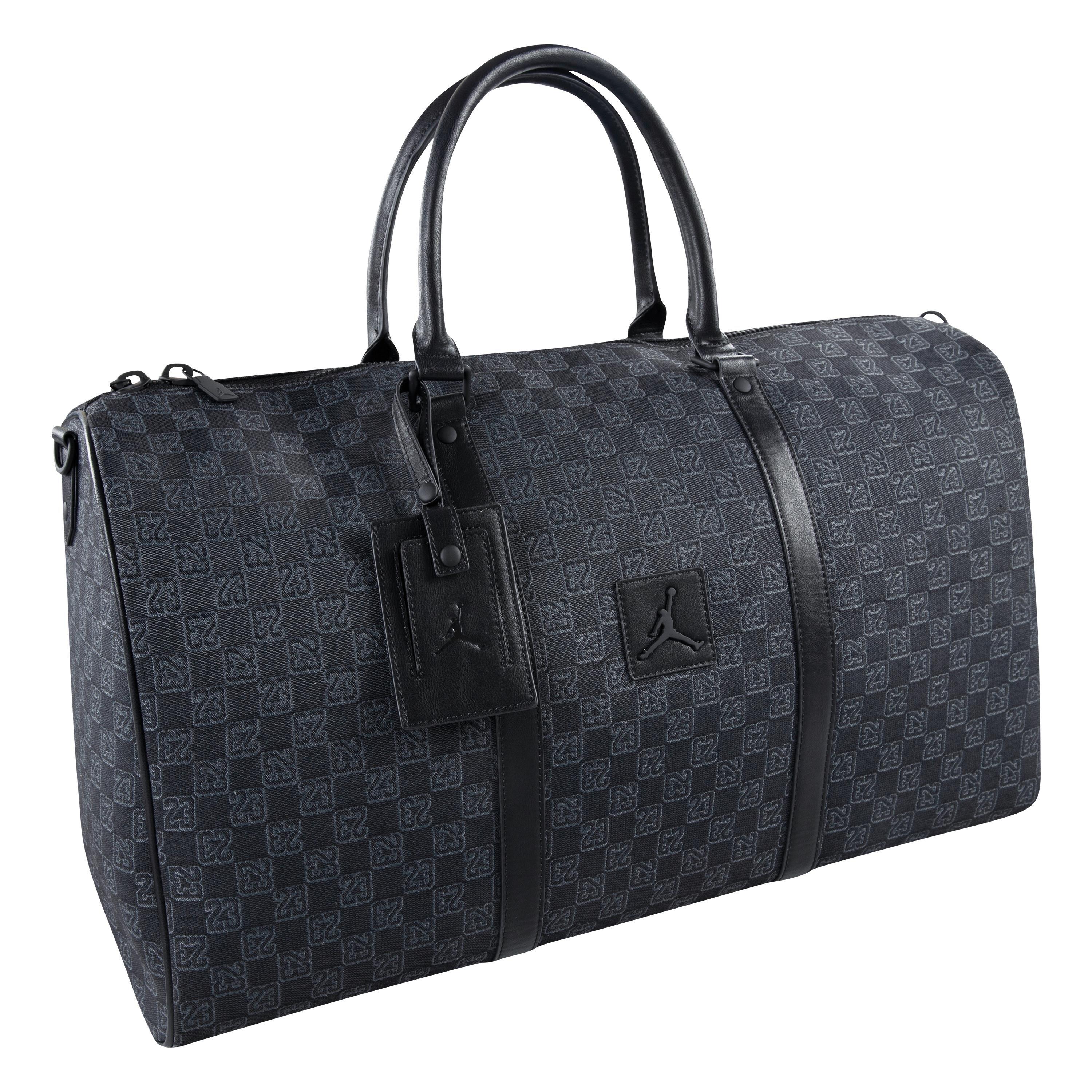 Jordan Monogram Duffle Bag-Black - BLACK Thumbnail View 4