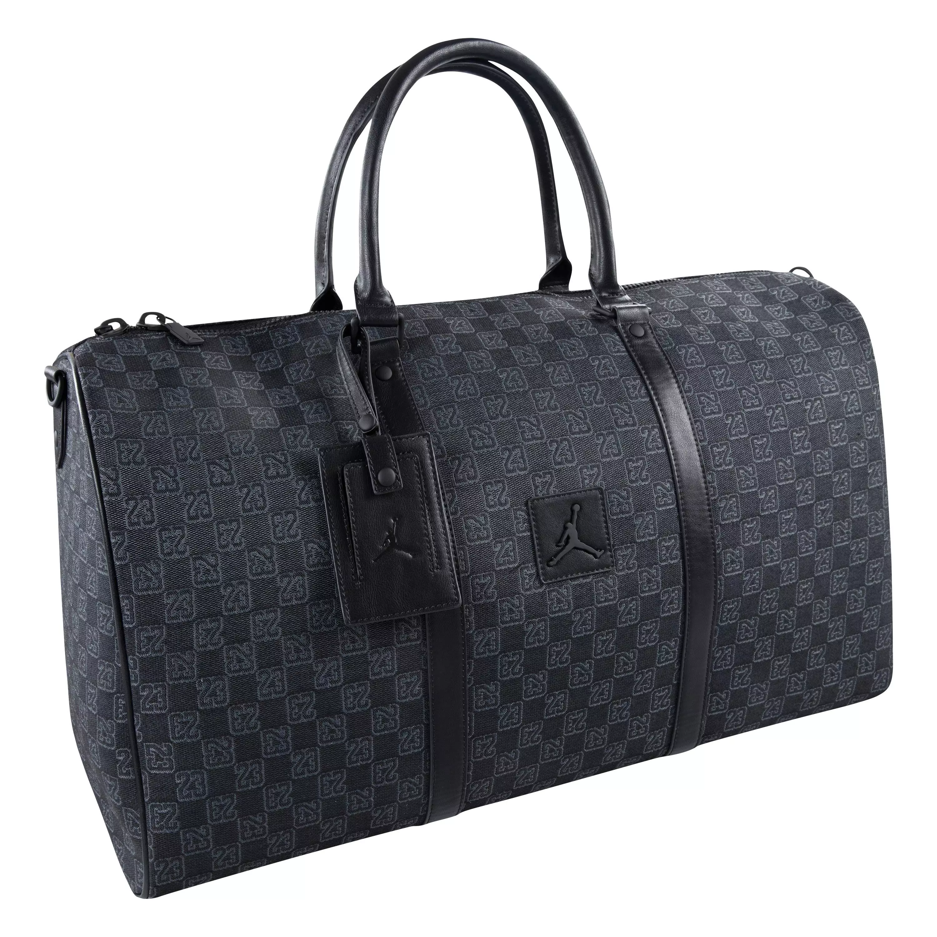 Jordan Monogram Duffle Bag-Black - BLACK