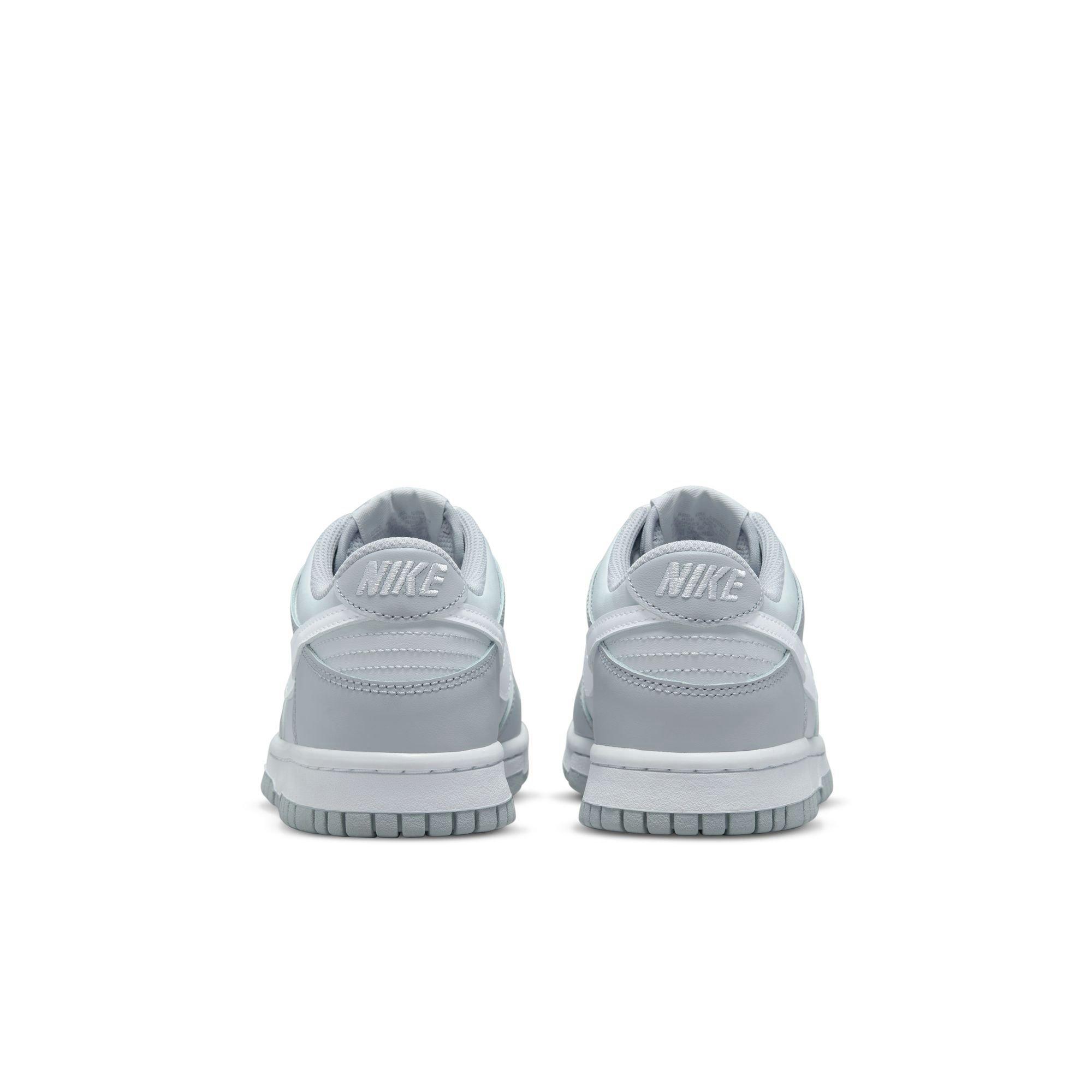 Nike Dunk Low Grade School Boys' "Pure Platinum/White/Wolf Grey" Shoe