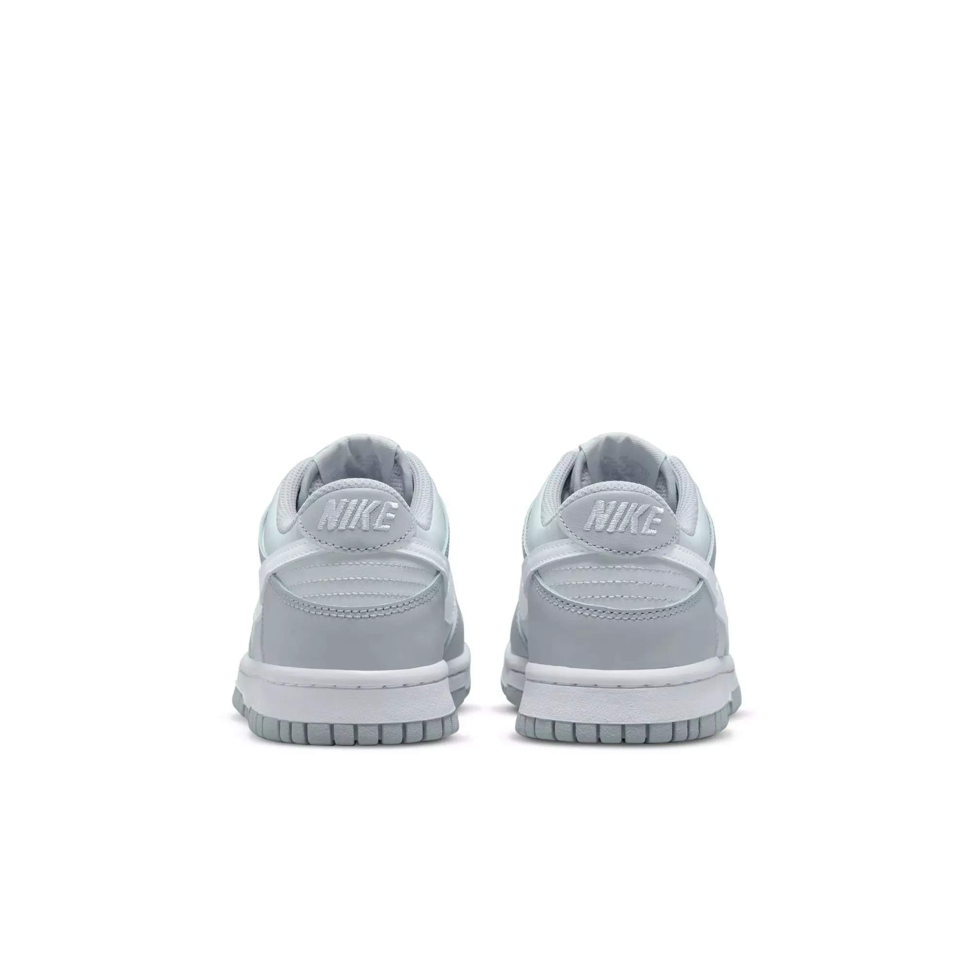 Nike Dunk Low "Pure Platinum/White/Wolf Grey" Grade School Boys' Shoe - GREY