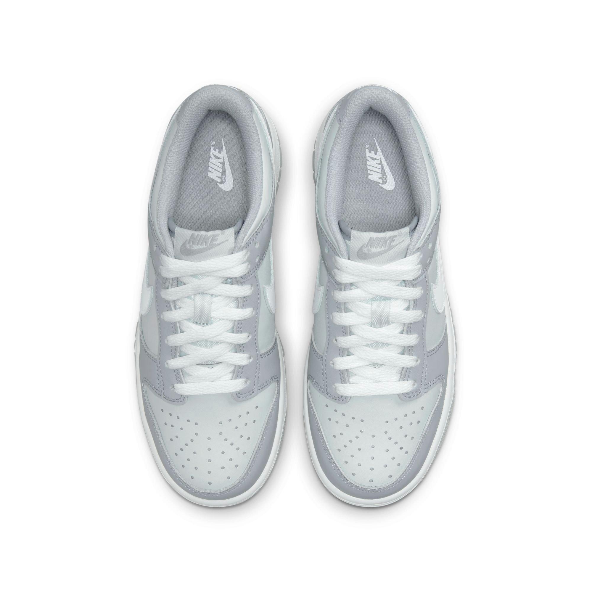 Nike Dunk Low Grade School Boys' "Pure Platinum/White/Wolf Grey" Shoe