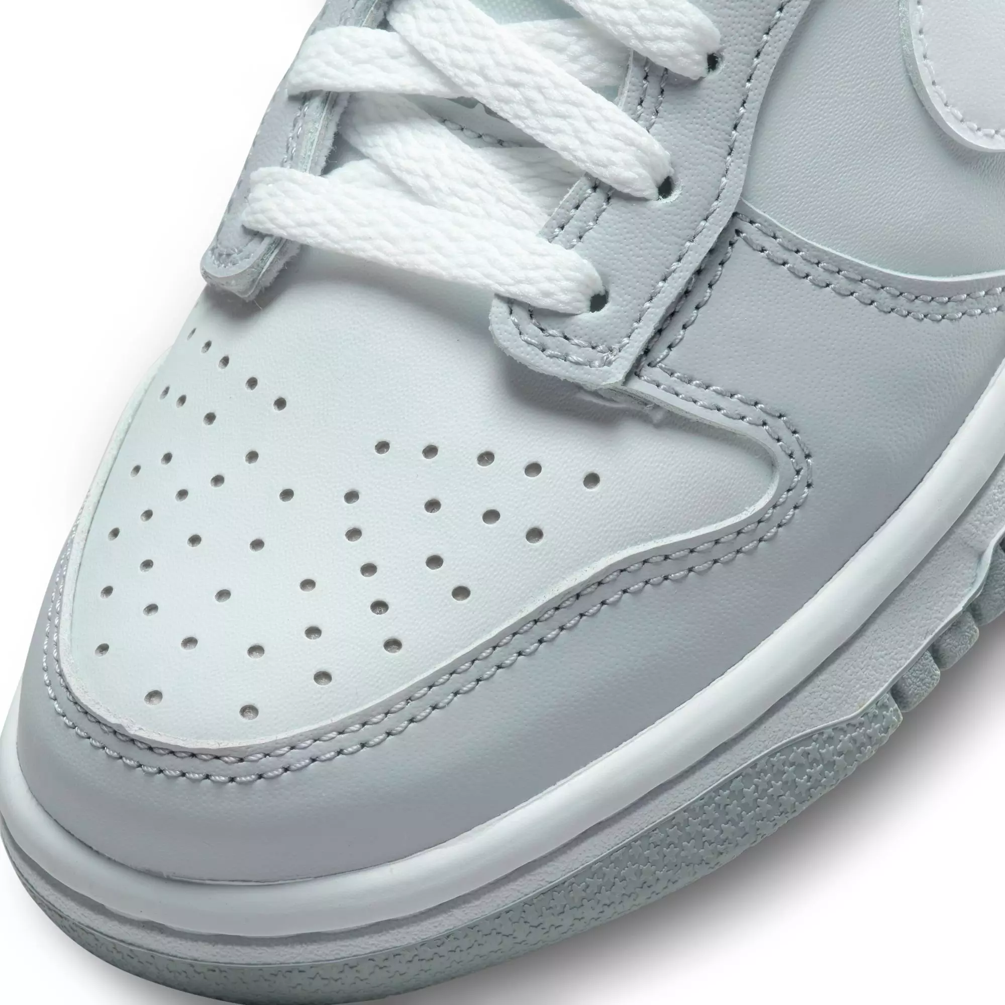 Nike Dunk Low "Pure Platinum/White/Wolf Grey" Grade School Boys' Shoe - GREY