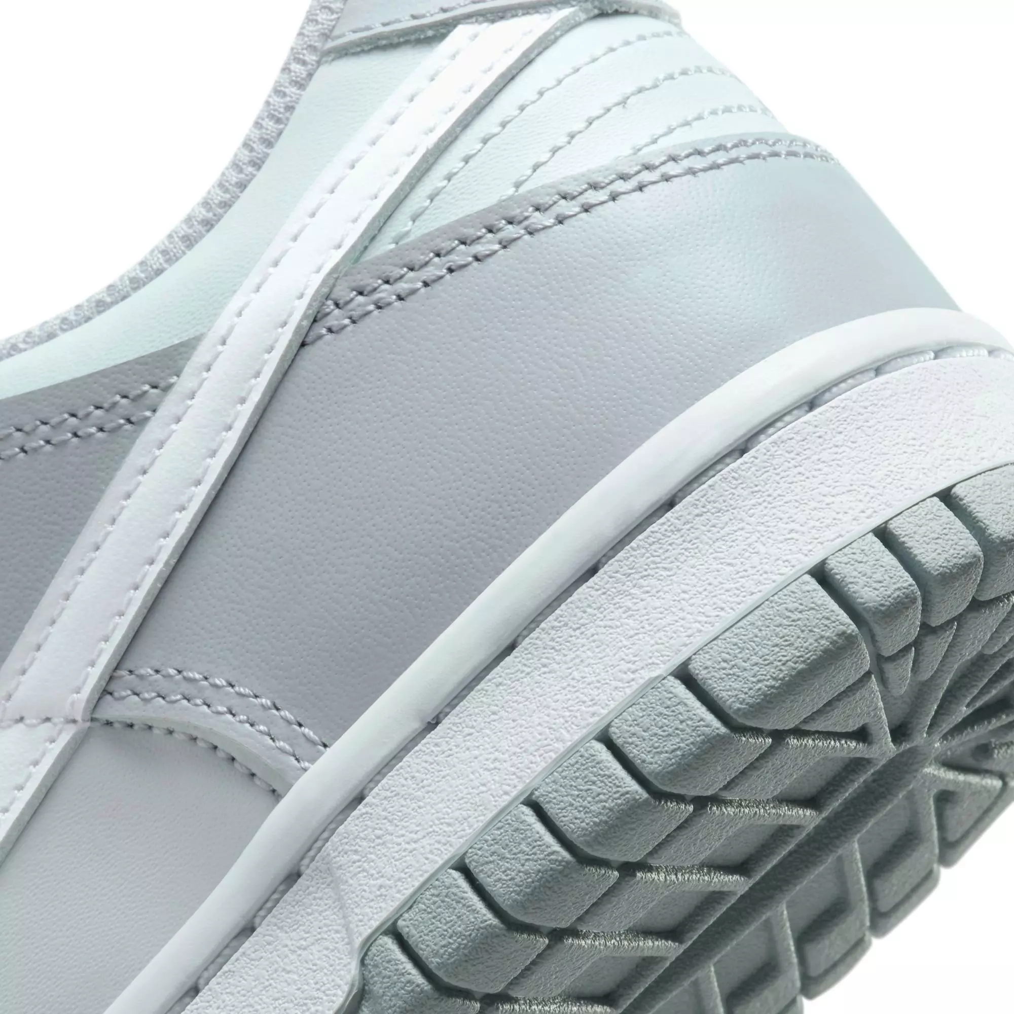 Nike Dunk Low "Pure Platinum/White/Wolf Grey" Grade School Boys' Shoe - GREY