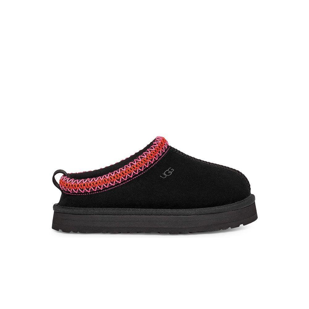 UGG Tazz "Black/Multi" Grade School Girls' Slipper - BLACK