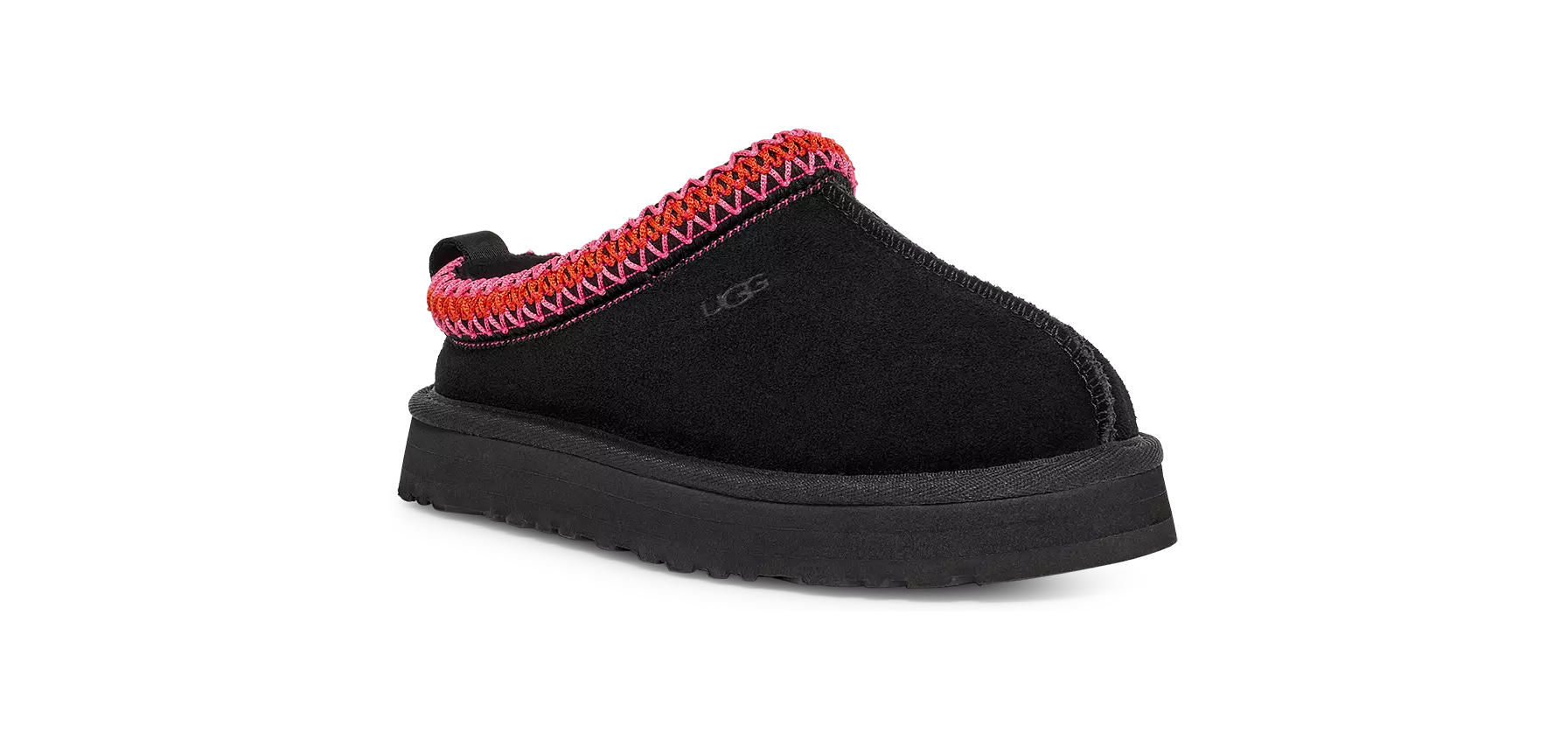 UGG Tazz "Black/Multi" Preschool Girls' Slipper - BLACK