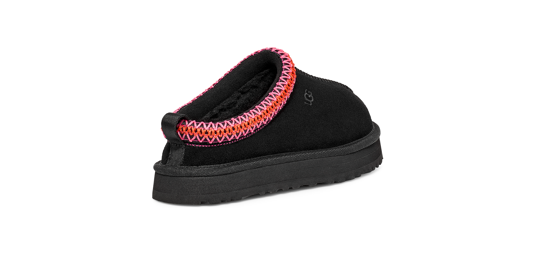 UGG Tazz "Black/Multi" Preschool Girls' Slipper - BLACK Thumbnail View 4