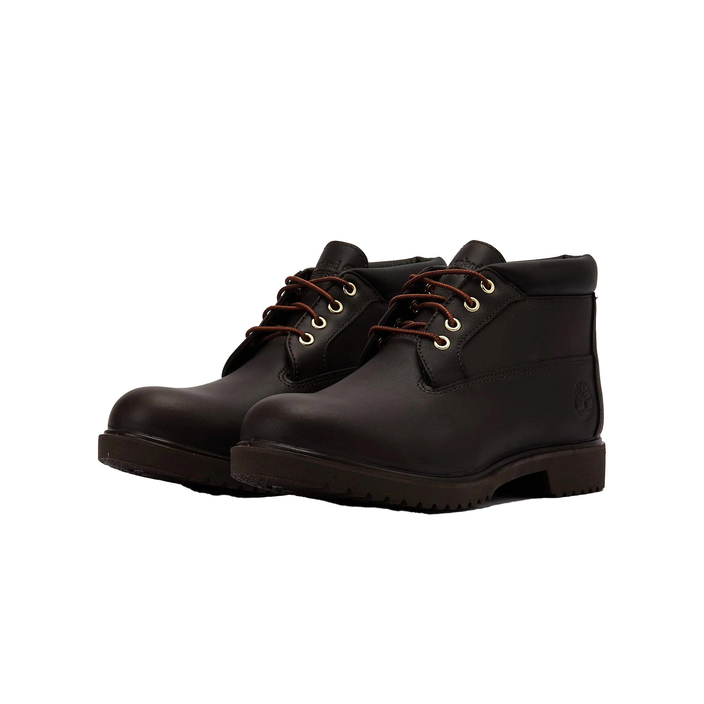Men\'s Size 10M TIMBERLAND Newman Dark Brown Leather Waterproof Chukka Bootsd 1973 Newman Md Waterproof Boots – WOODstack main image 2