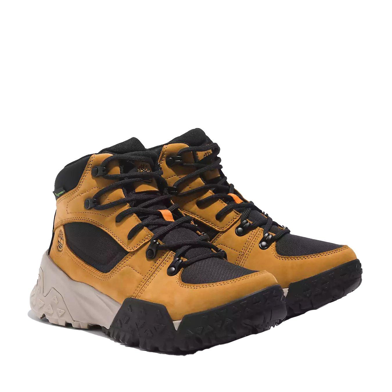 Timberland Motion Scramble Mid "Wheat" Men's Waterproof Boot - BROWN Thumbnail View 3