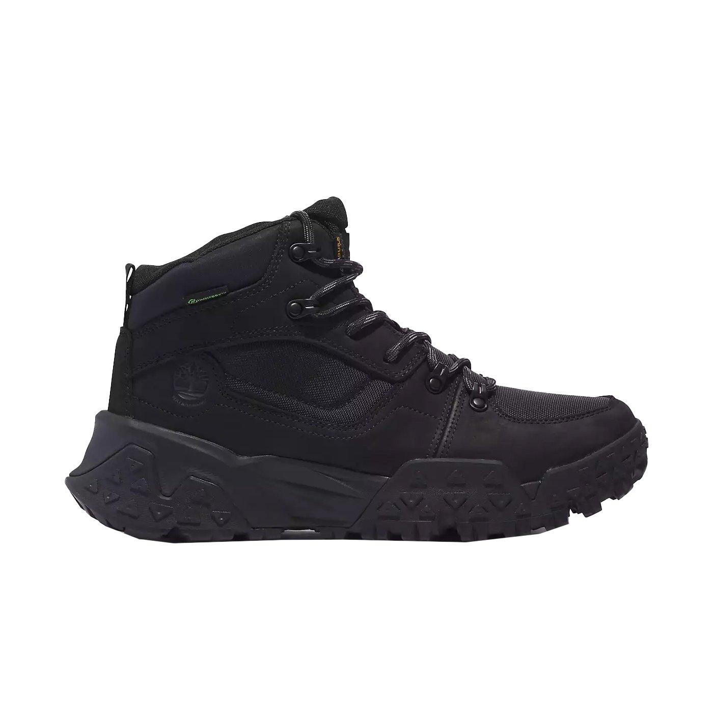 Timberland Motion Scramble Mid "Black Nubuck" Men's Waterproof Boot - BLACK Thumbnail View 1