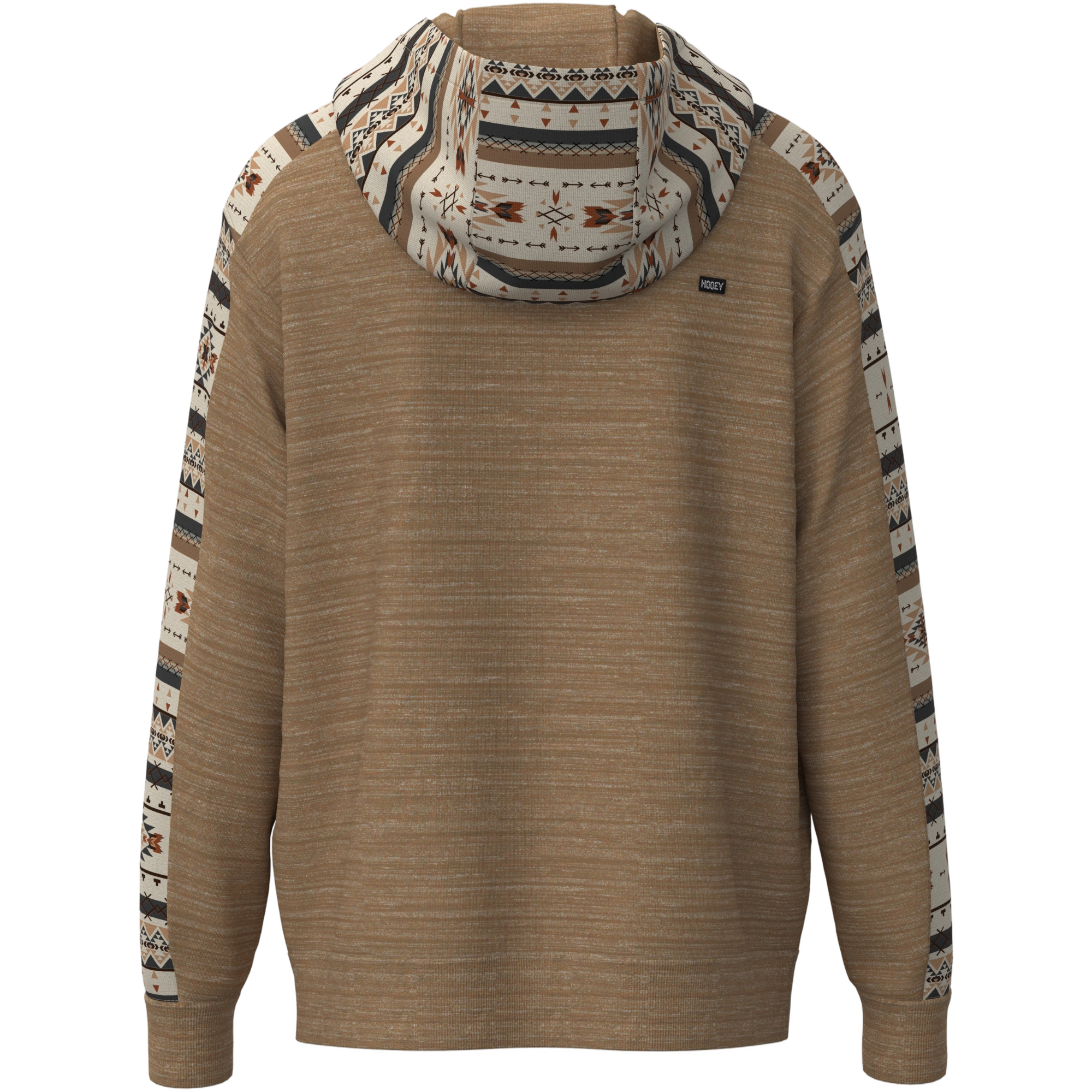 Hooey Men's The Canyon Aztec Hoodie - Brown - LT BROWN Thumbnail View 2
