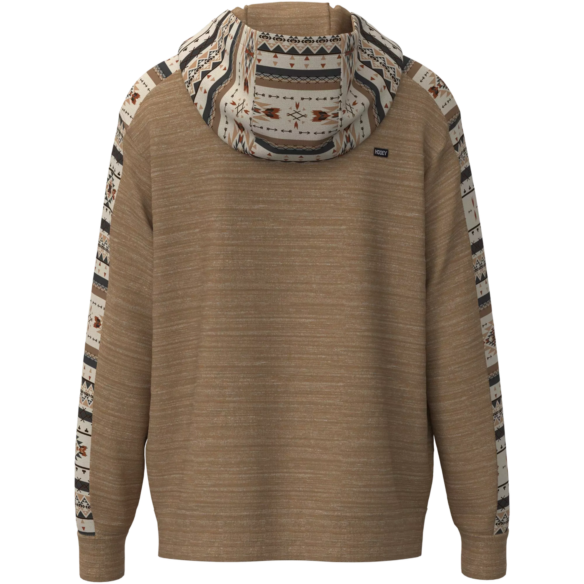 Hooey Men's The Canyon Aztec Hoodie - Brown - LT BROWN
