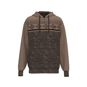 Hooey Men's Jimmy Aztec Hoodie - Brown