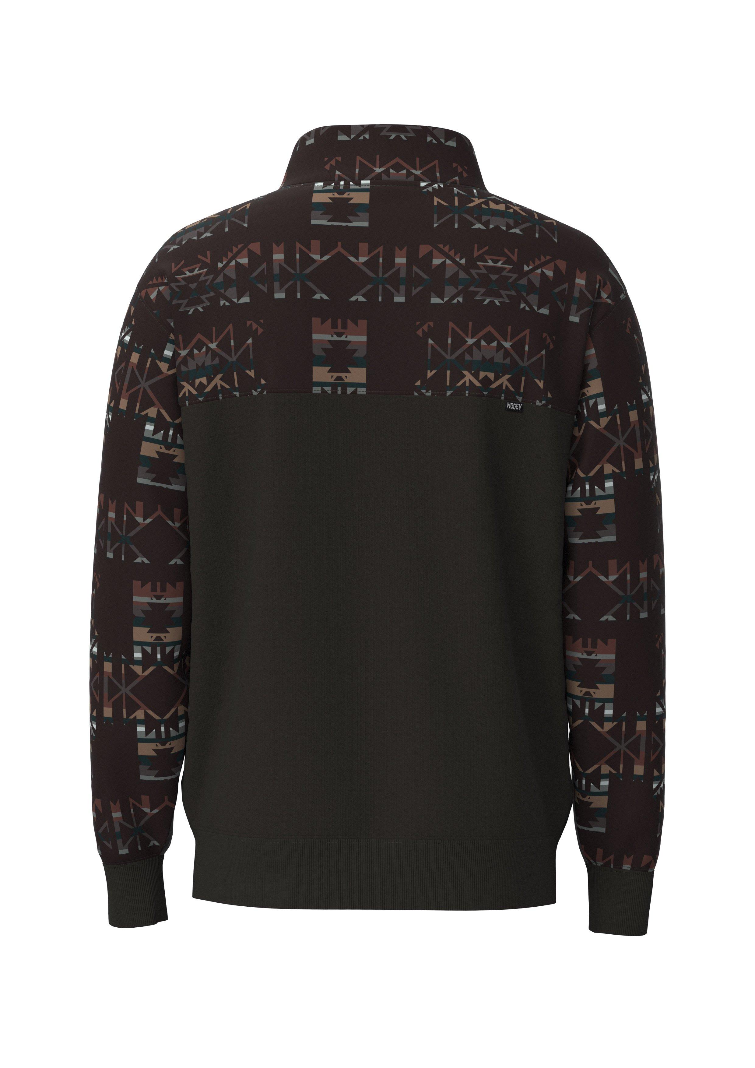 Hooey Men's Stevie Aztec Pullover - Brown - BROWN Thumbnail View 2