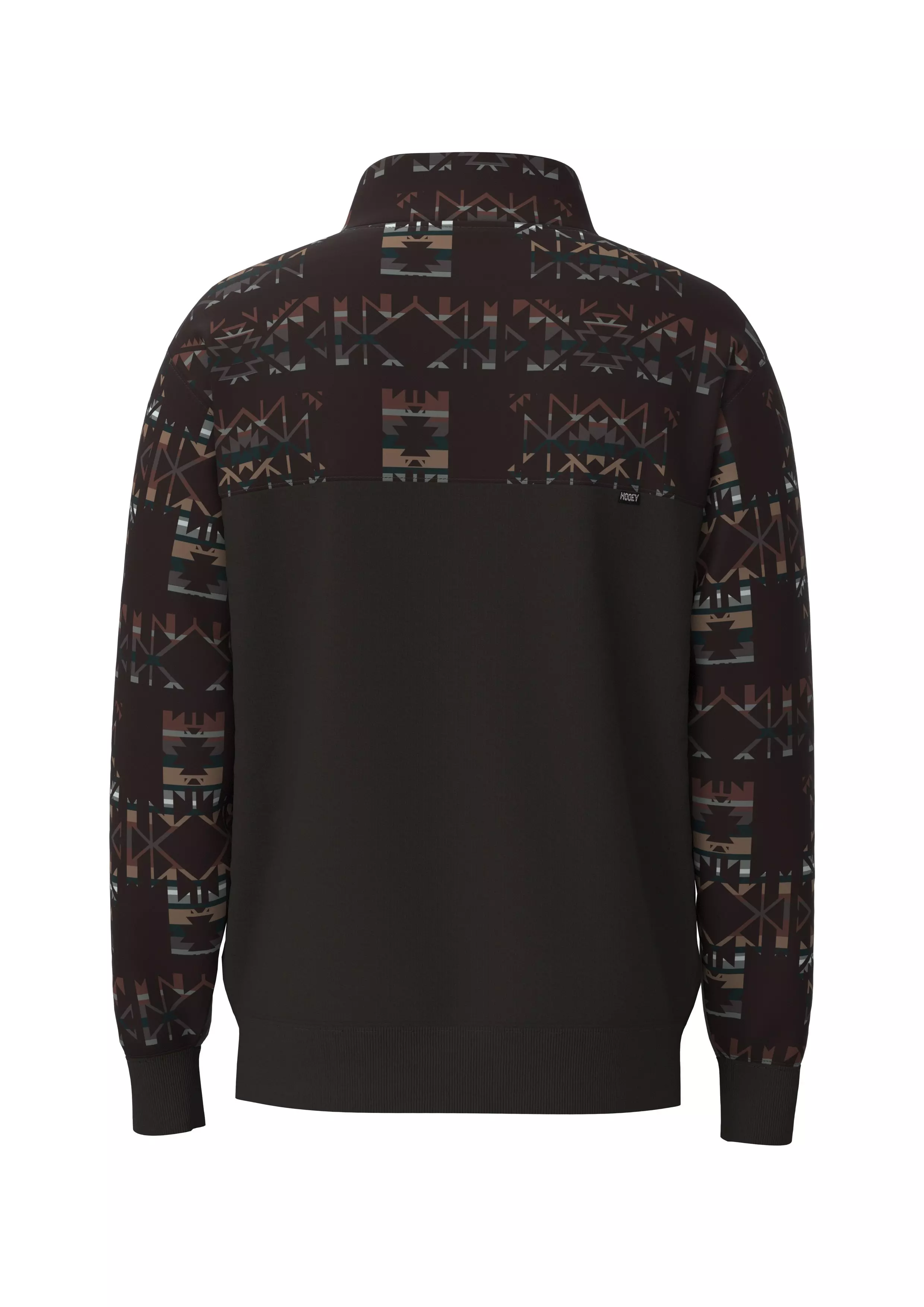 Hooey Men's Stevie Aztec Pullover - Brown - BROWN
