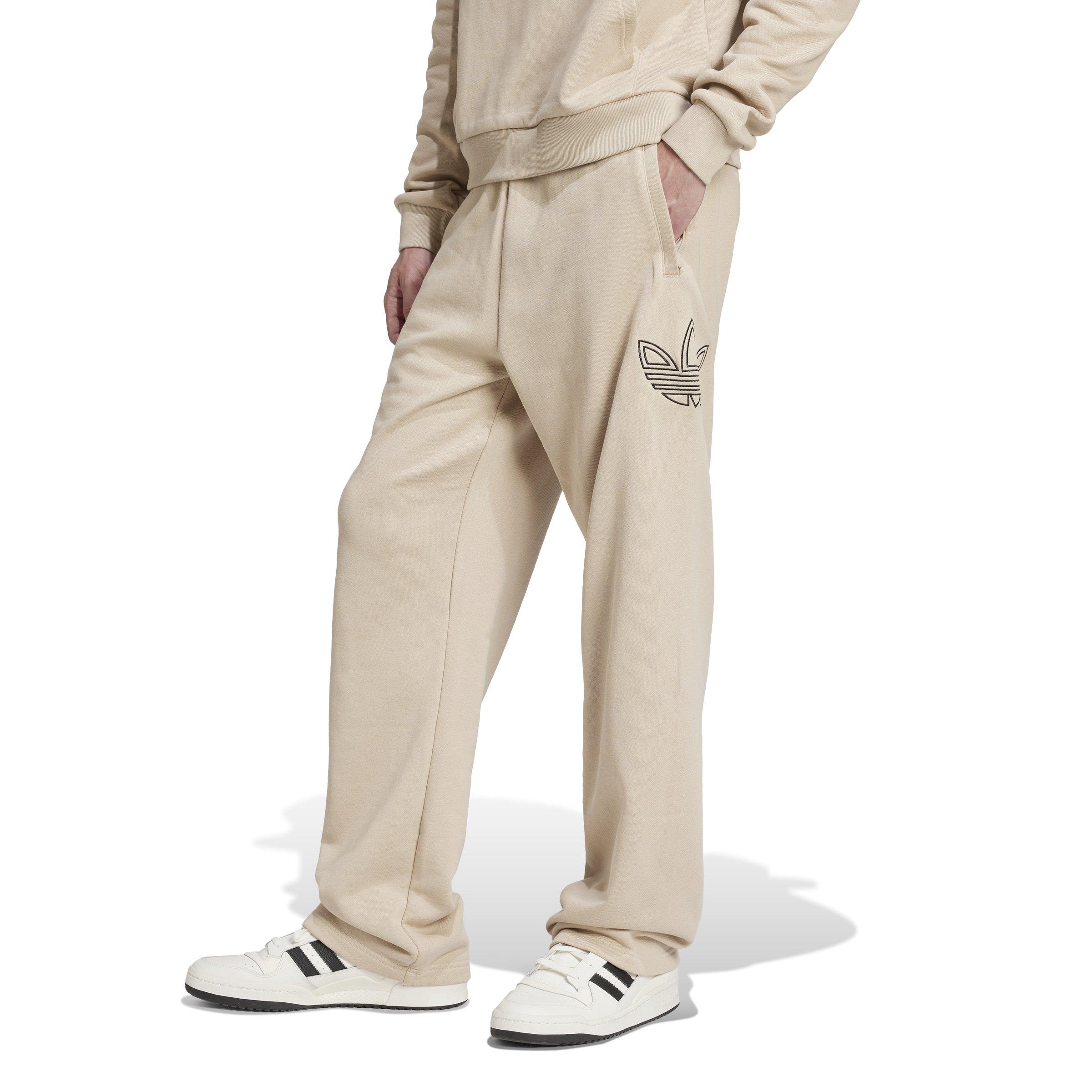 adidas Men's Outlined Trefoil Pants - BEIGE