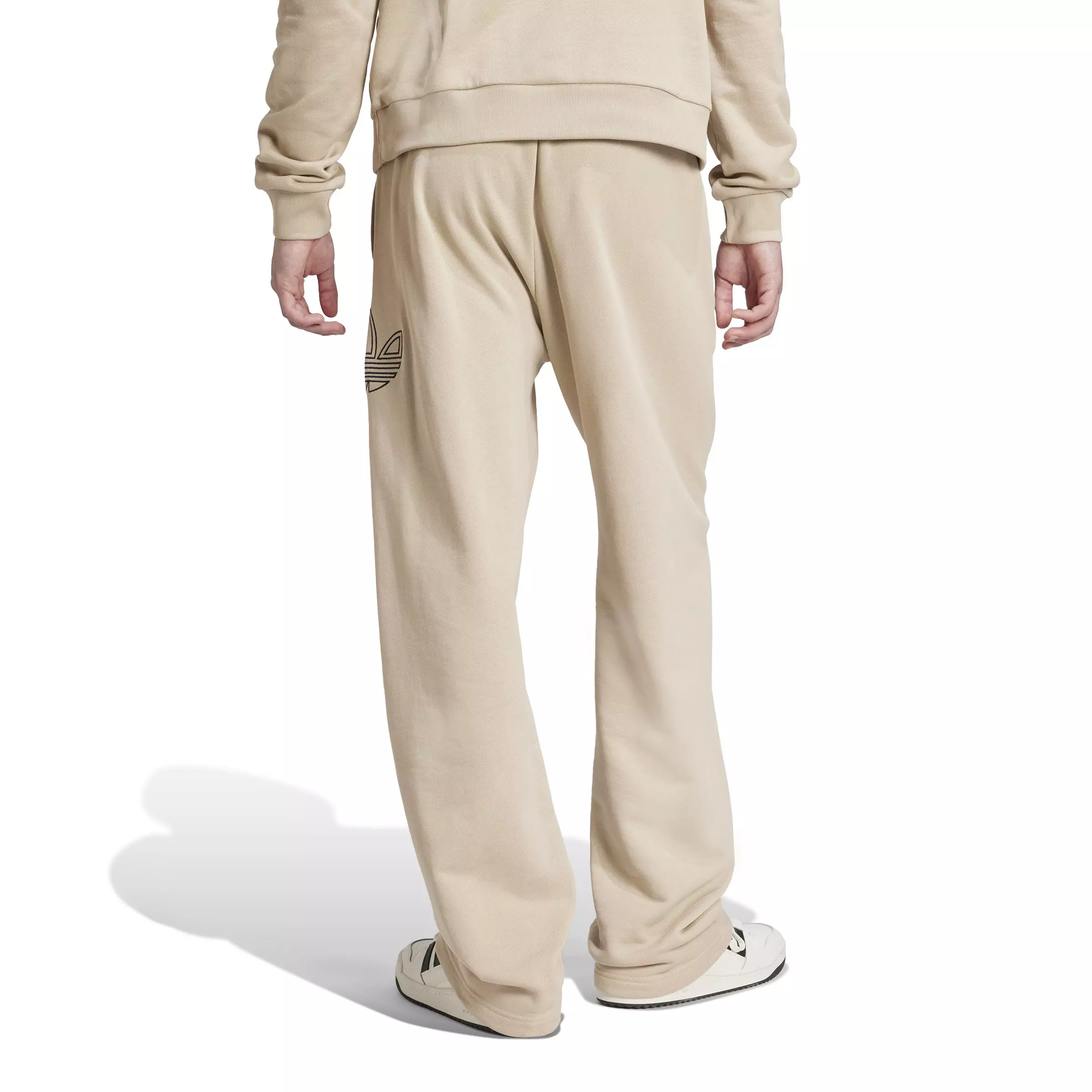adidas Men's Outlined Trefoil Pants - BEIGE