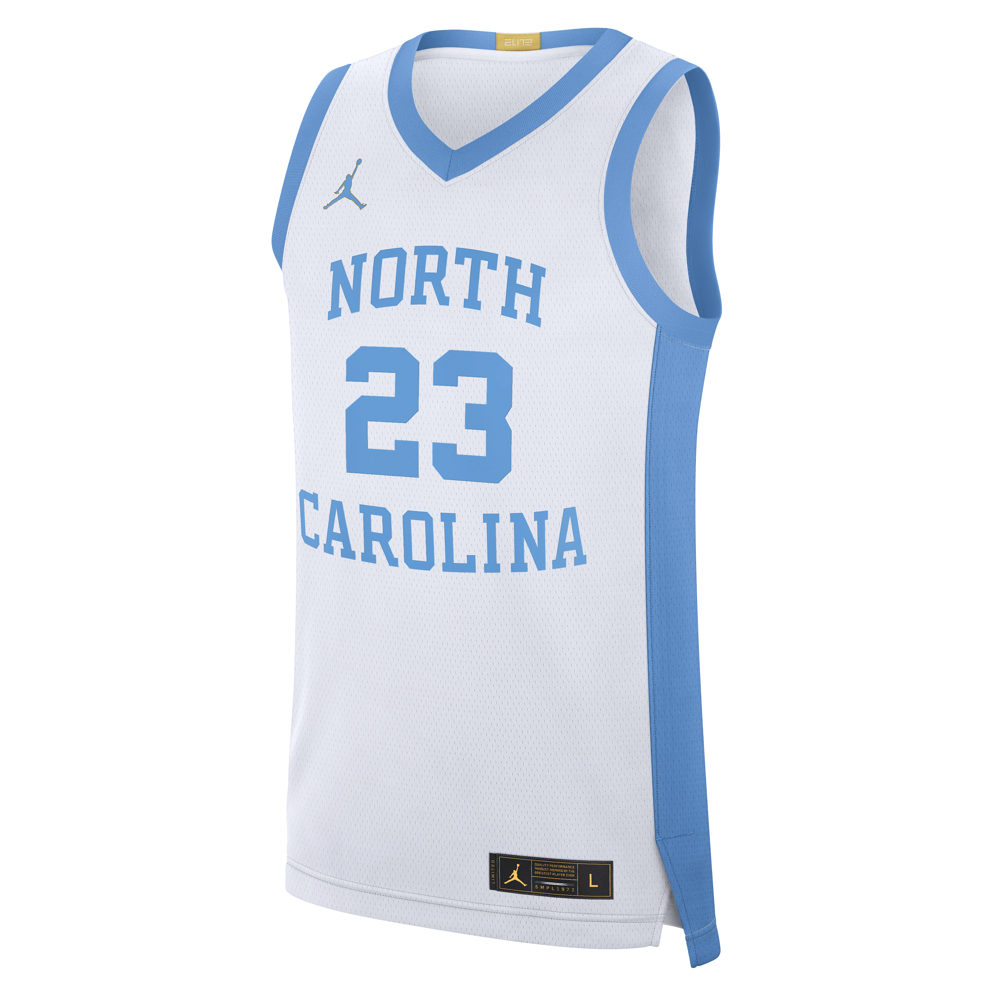 Jordan Men's UNC Tar Heels Jordan Limited Jersey - White - WHITE Thumbnail View 1